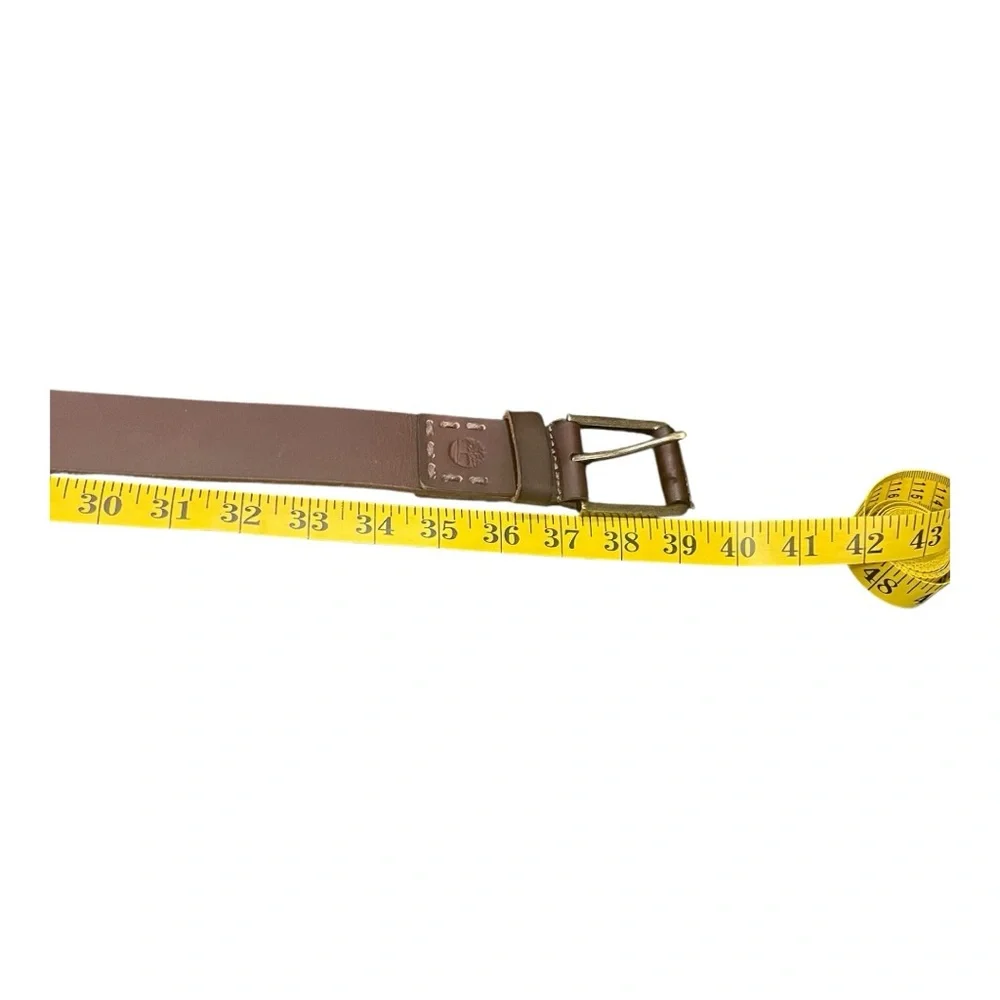 Timberland Brown Genuine Leather Belt – Size Small